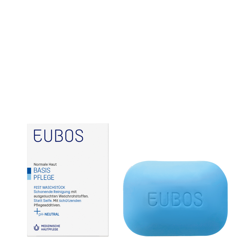 EUBOS Fest Waschstück Blau - Parfüm-Frei