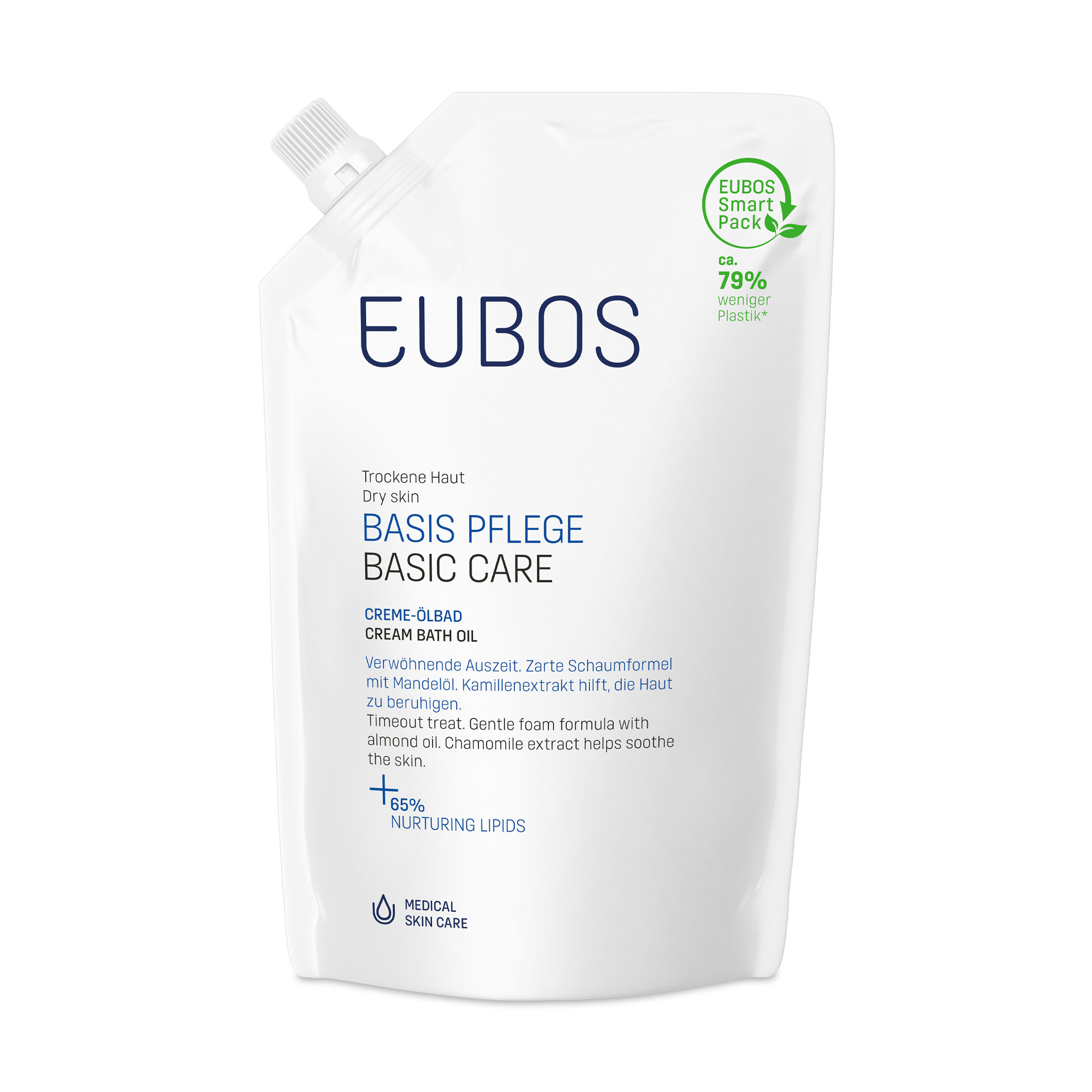 Produktbild EUBOS BASIS PFLEGE CREME-ÖLBAD, NACHFÜLLBEUTEL