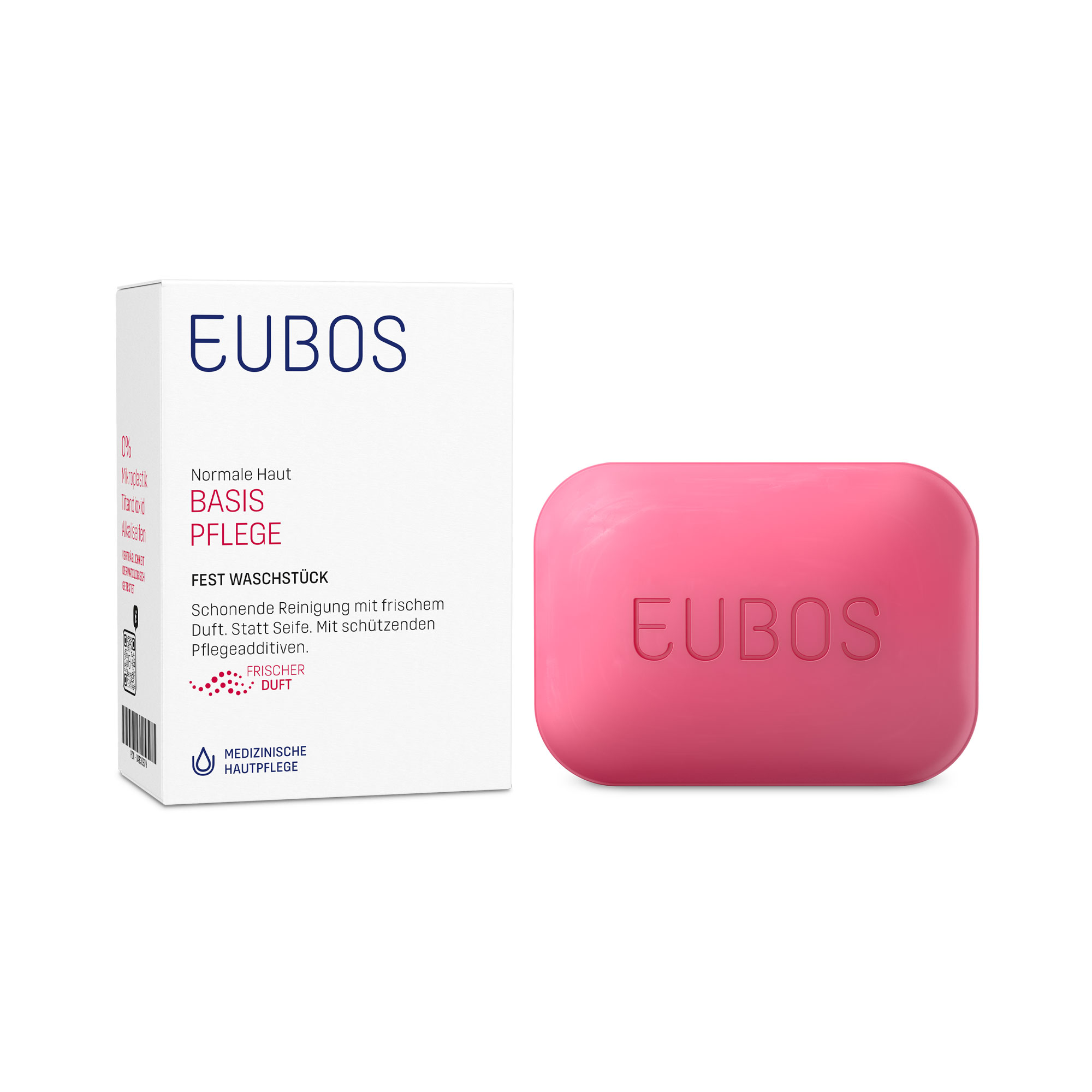 Produktbild EUBOS BASIS PFLEGE FEST WASCHSTÜCK, ROT