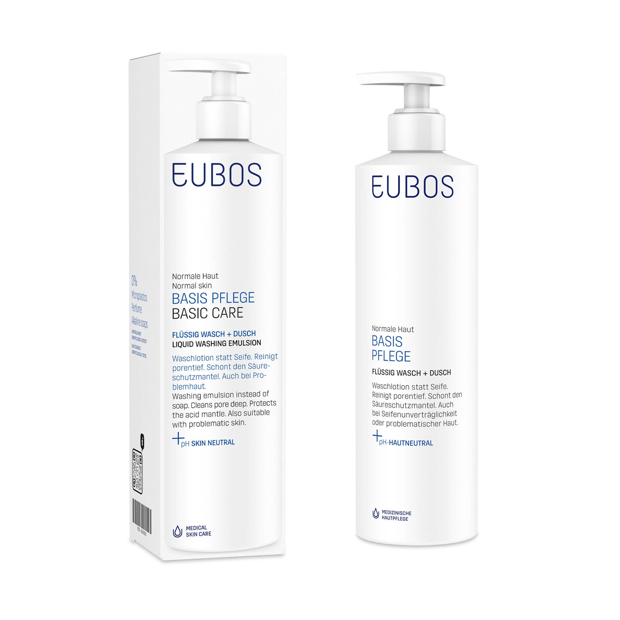 Produktbild EUBOS BASIS PFLEGE FLÜSSIG WASCH + DUSCH, DOSIERSPENDER